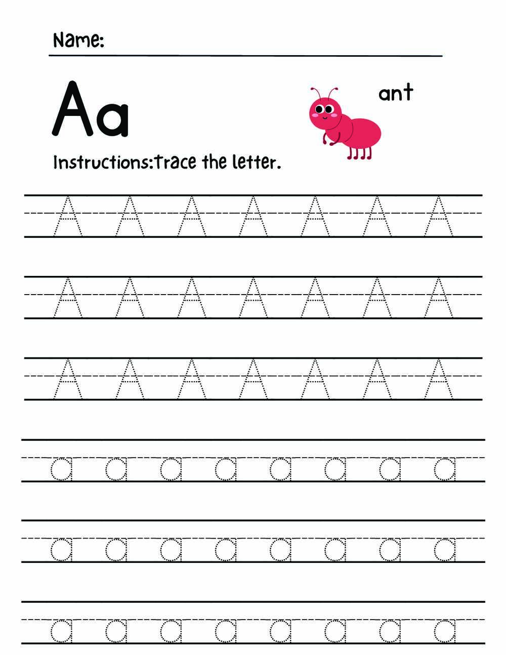 Letters Tracing Pack