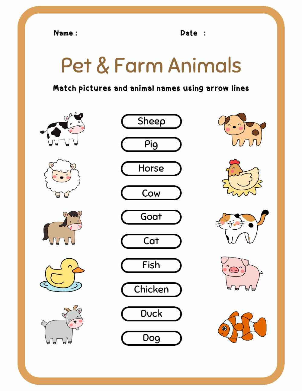 Pet Farm Animals