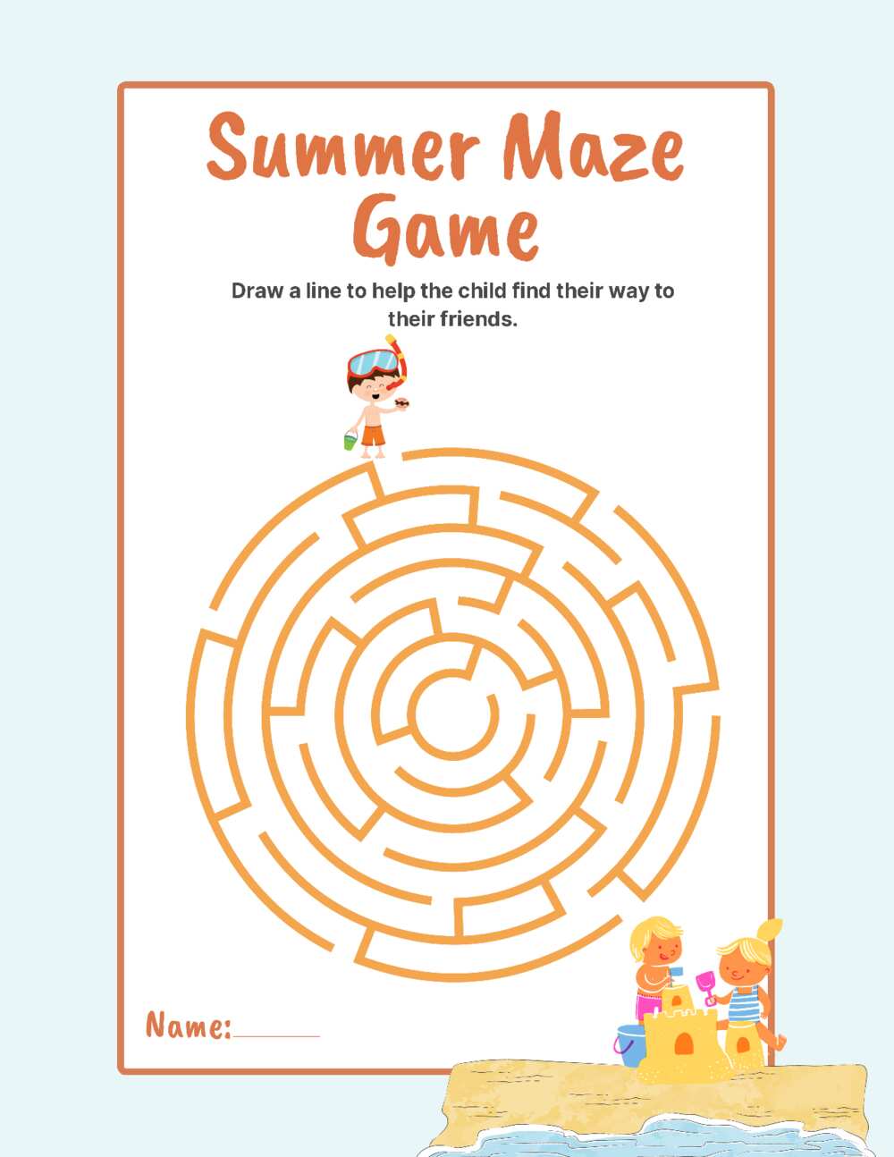 Summer Maze Games